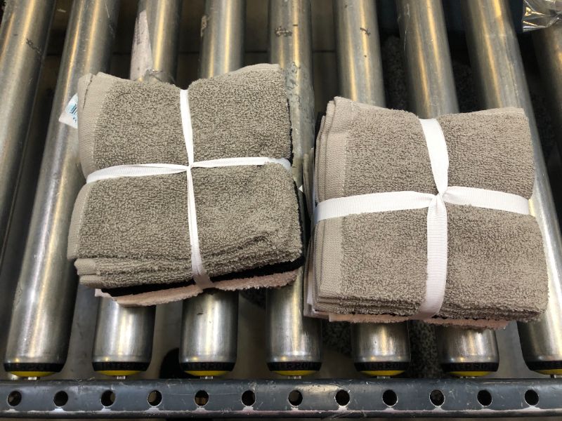 Photo 1 of 8pc 12"x12" Washcloth Set Gray - Pillowfort™ 2 pack 
