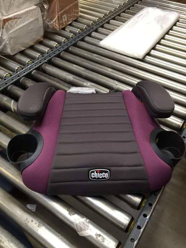 Photo 2 of Chicco GoFit Backless Booster Car Seat, Travel Booster Seat for Car, Portable Car Booster Seat for Children 40-110 lbs, Grape/Purple. NO BOX PACKAGING