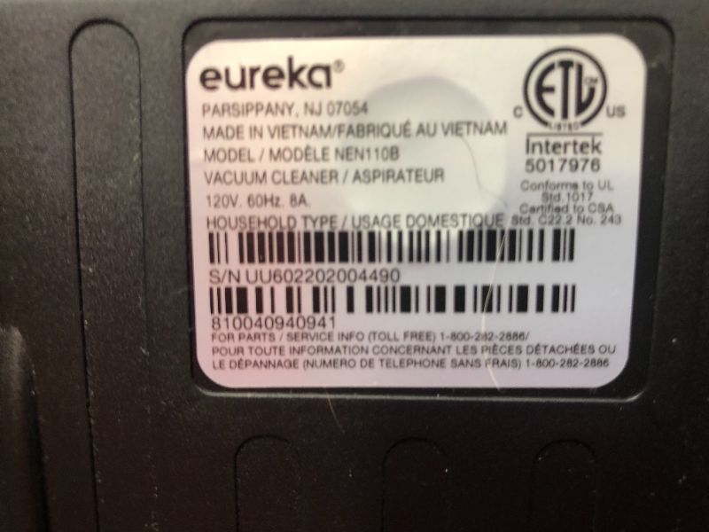 Photo 1 of Eureka Whirlwind Bagless Canister Vacuum Cleaner, Lightweight Vac for Carpets and Hard Floors, w/Filter, Blue
