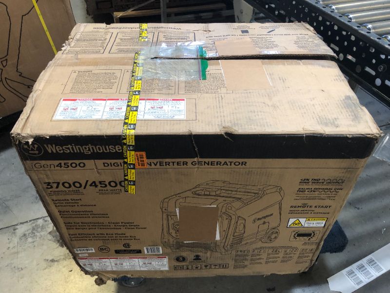 Photo 3 of Westinghouse iGen4500 Super Quiet Portable Inverter Generator 3700 Rated & 4500 Peak Watts, Gas Powered, Electric Start, RV Ready, CARB Compliant

