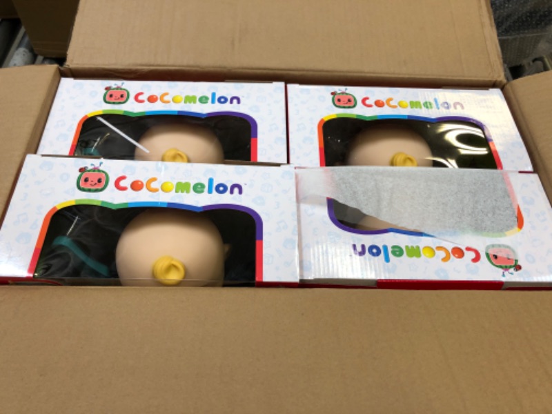 Photo 3 of CoComelon Deluxe Interactive JJ Doll Plush 4 pack 
