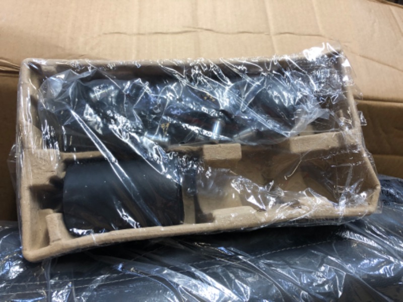 Photo 1 of SONGMICS Extra Big Office Chair, High Back PU Executive Chair with Thick Seat and Tilt Function, Flip Up Arms, Black UOBG94BK
