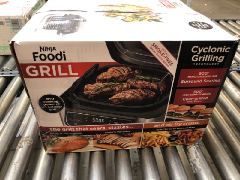 Photo 9 of Ninja AG301 Foodi 5-in-1 Indoor Grill with Air Fry, Roast, Bake & Dehydrate, Black/Silver
