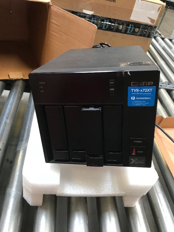 Photo 2 of  QNAP TVS-472XT 4-Bay Thunderbolt 3 NAS with up to 32GB RAM and up to 64TB of NAS Drives Assembled and Tested (see clerk notes)