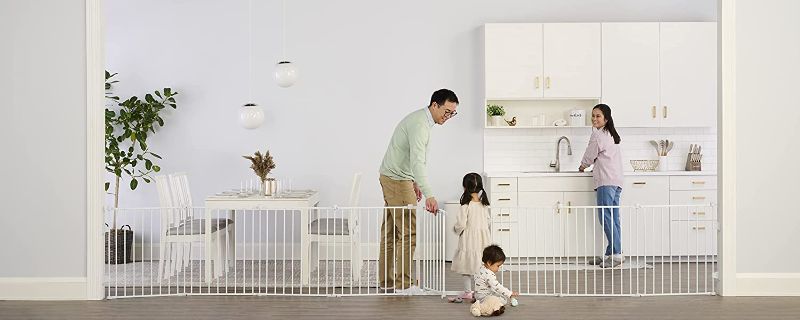 Photo 1 of Regalo 192-Inch Super Wide Adjustable Baby Gate and Play Yard, 4-In-1, Bonus Kit, Includes 4 Pack of Wall Mounts
