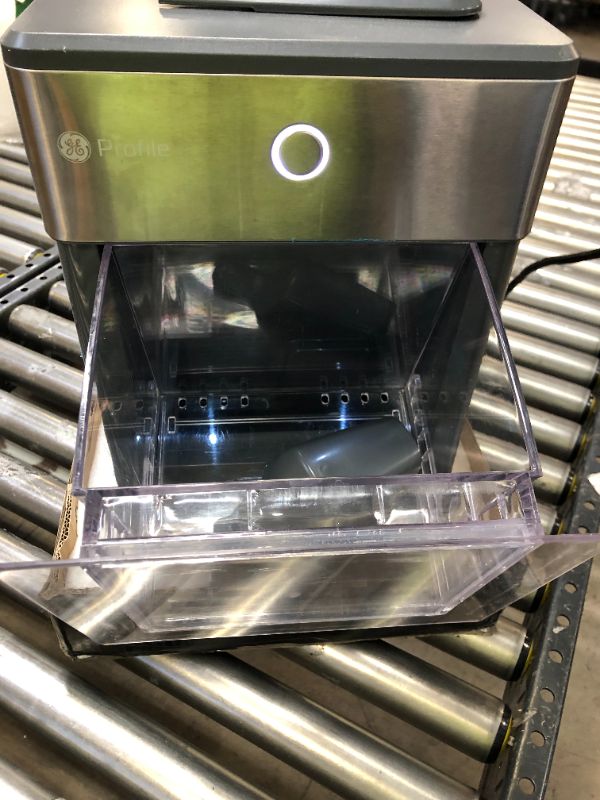 Photo 3 of GE Profile Opal | Countertop Nugget Ice Maker | Portable Ice Machine Complete with Bluetooth Connectivity | Smart Home Kitchen Essentials | Stainless Steel Finish | Up to 24 lbs. of Ice Per Day
