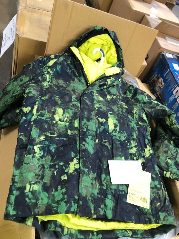 Photo 2 of  BOX OF 12; Boys' 3-in-1 Jacket - All In Motion Green SIZE LARGE, ALL NEW WITH HANGERS