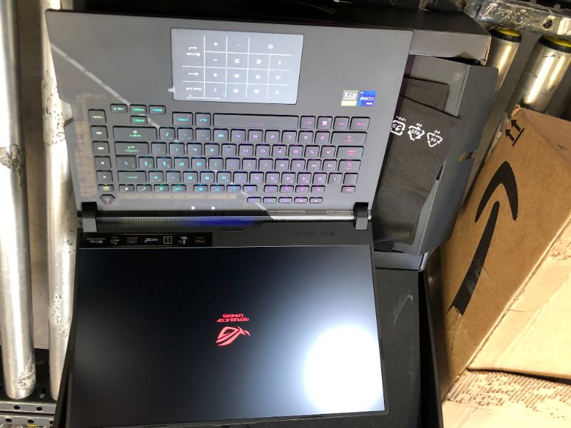 Photo 1 of ASUS ROG Strix Scar 15 (2022) Gaming Laptop, 15.6” 300Hz IPS FHD Display, NVIDIA GeForce RTX 3070 Ti,Intel Core i9 12900H, 16GB DDR5, 1TB SSD, Per-Key RGB Keyboard, Windows 11 Home, G533ZW-AS94. NEW. OPENED TO TEST.
