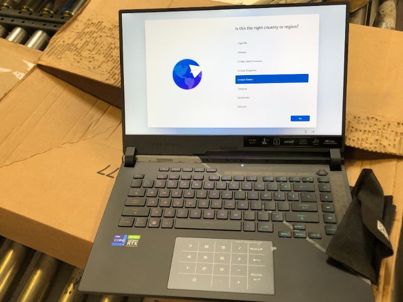 Photo 1 of ASUS ROG Strix Scar 15 (2022) Gaming Laptop, 15.6” 300Hz IPS FHD Display, NVIDIA GeForce RTX 3070 Ti,Intel Core i9 12900H, 16GB DDR5, 1TB SSD, Per-Key RGB Keyboard, Windows 11 Home, G533ZW-AS94. NEW. OPENED TO TEST.
