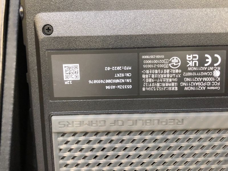 Photo 1 of ASUS ROG Strix Scar 15 (2022) Gaming Laptop, 15.6” 300Hz IPS FHD Display, NVIDIA GeForce RTX 3070 Ti,Intel Core i9 12900H, 16GB DDR5, 1TB SSD, Per-Key RGB Keyboard, Windows 11 Home, G533ZW-AS94. NEW. OPENED TO TEST.
