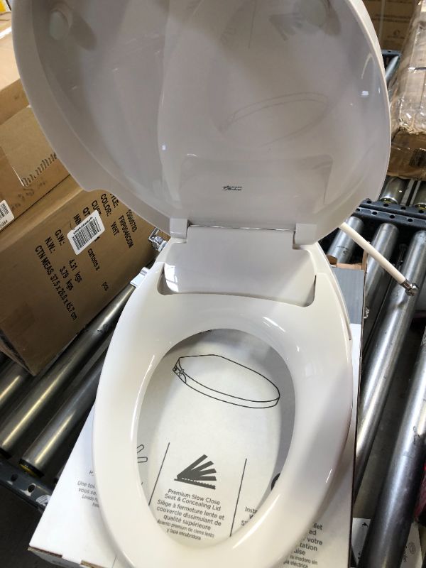 Photo 2 of AquaWash Non-Electric Slow Close Bidet Seat for Elongated Toilets in White