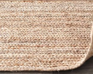 Photo 1 of Off White Jute Braided 8' x 10' Area Rug
DIRTY.