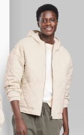 Photo 1 of Hooded Quilted Jacket - Wild Fable™ SIZE MEDIUM. 2 PACK.
