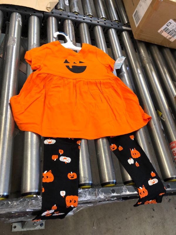 Photo 2 of 5T Girls' Short Sleeve Pumpkin Top & Halloween Leggings Set - Cat & Jack
12 PACK