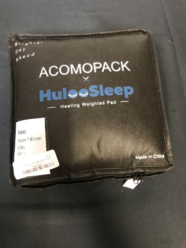 Photo 1 of acomopack x huloosleep heating weighted pad ( color: grey ) ( size: 53 cm x 81 cm)