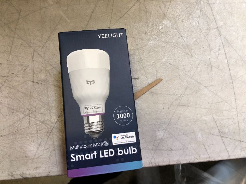 Photo 2 of Smart Light Bulb, YEELIGHT Smart LED Bulb, Color Changing Light Bulb, Dimmable LED Light Bulb, Google Seamless Setup Smart Bulb That Work with OK Google , 1000 Lumen
