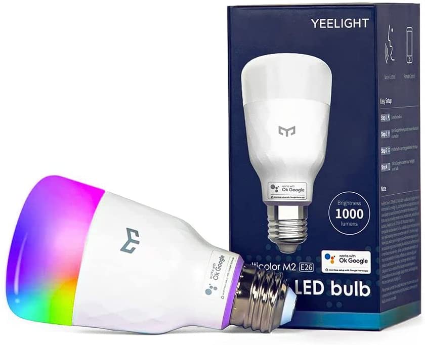 Photo 1 of Smart Light Bulb, YEELIGHT Smart LED Bulb, Color Changing Light Bulb, Dimmable LED Light Bulb, Google Seamless Setup Smart Bulb That Work with OK Google , 1000 Lumen
