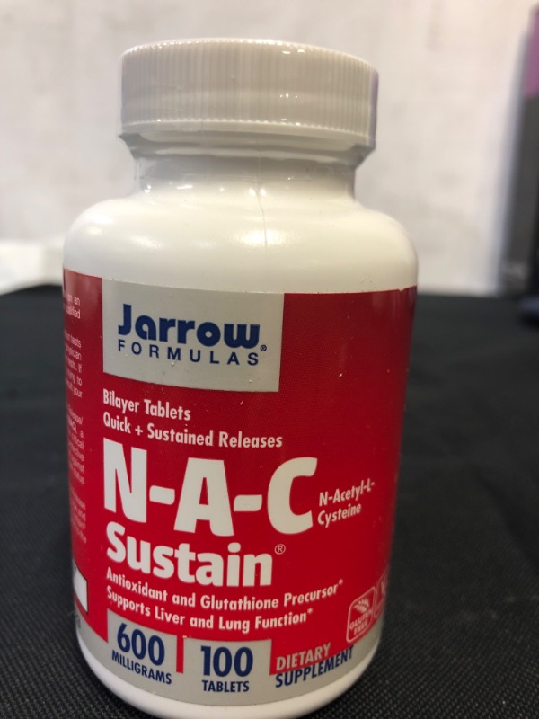 Photo 1 of 
NAC Sustain - Supports Liver Function - 600 MG (100 Tablets)  Exp: 2/2023