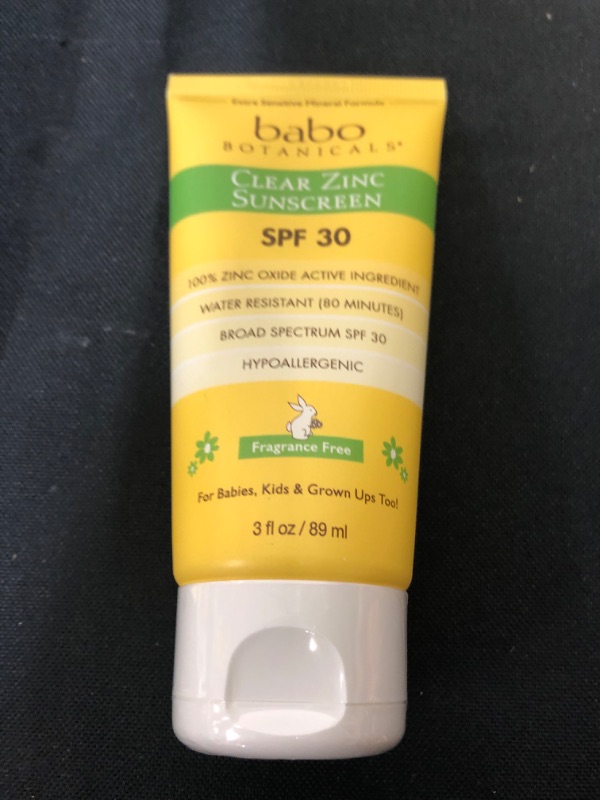 Photo 2 of Babo Botanicals Clear for Babies Fragrance Free Zinc Sunscreen Lotion - SPF 30 - 3 fl oz