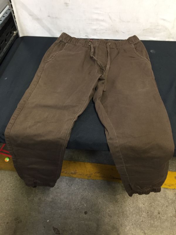 Photo 2 of Match Men's Chino Jogger Pants 30 Brown