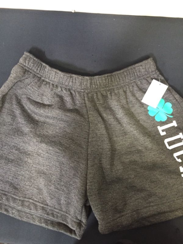 Photo 1 of Women's St. Patrick's Day Lucky Graphic Jogger Shorts - Gray Size Medium