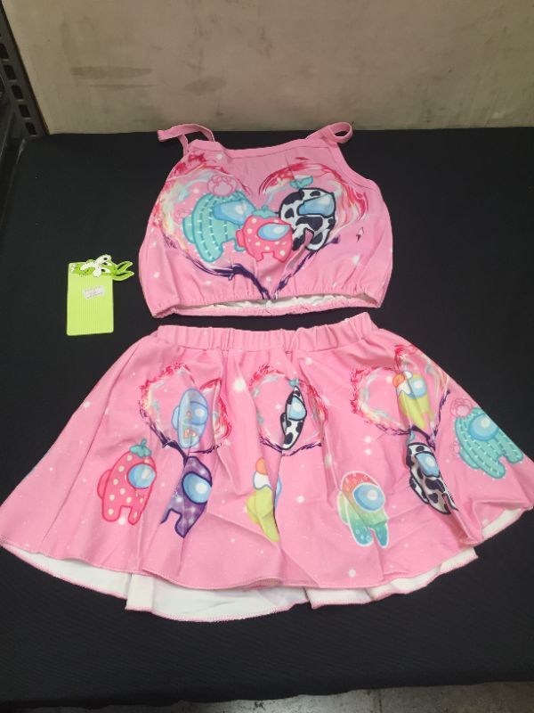 Photo 1 of LITTLE GIRLS 2 PIECE SWIMSUIT SIZE 5T
