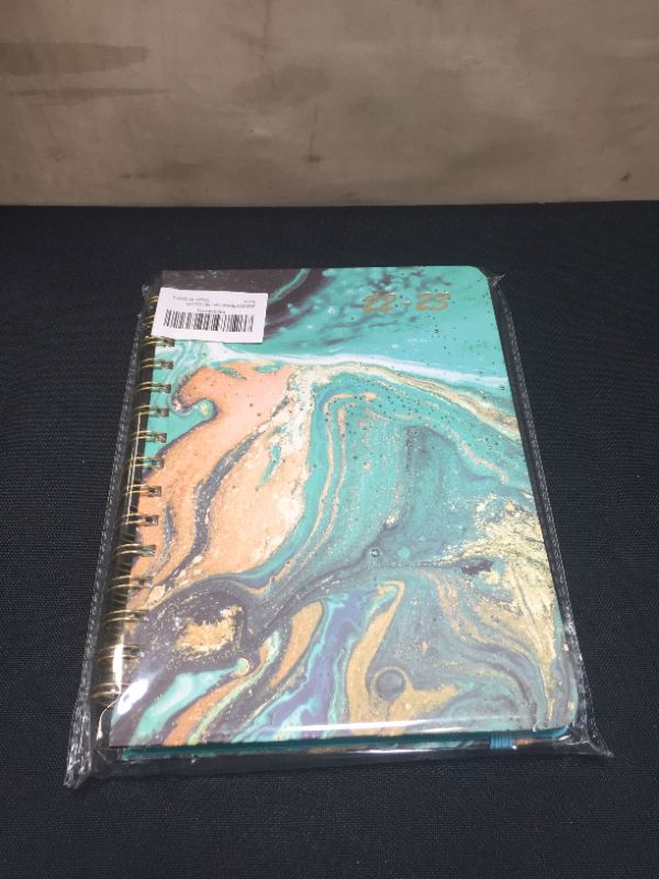 Photo 2 of 2022-2023 Planner from July 2022 - June 2023, 6.3" x 8.4, Academic Yearly Agenda with Hardcover, Elastic Closure, Monthly Tabs, Inner Pocket
