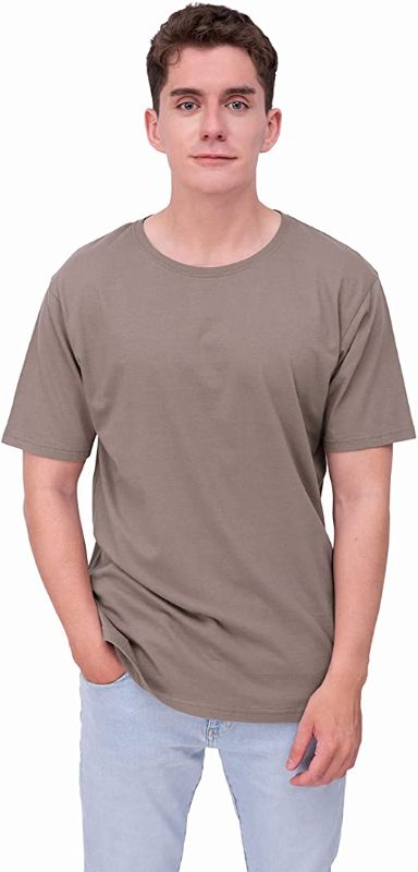 Photo 1 of ONLEE Men's Regular Fit Crew Short Sleeve T-Shirt, Soft Breathable Durable Sweat-Wicking, Fashionable Design, ETHEREA
 SIZE M