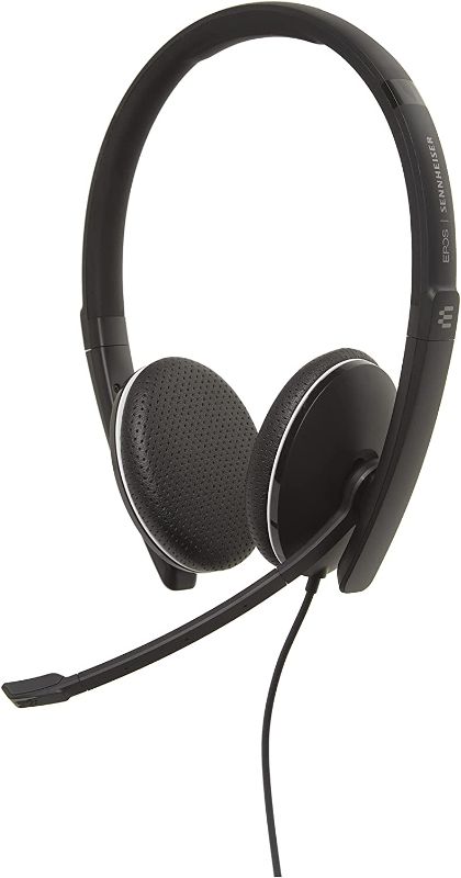 Photo 1 of Sennheiser SC 165 USB (508317) - Double-Sided (Binaural) Headset for Business Professionals | with HD Stereo Sound, Noise-Cancelling Microphone, & USB Connector (Black)
