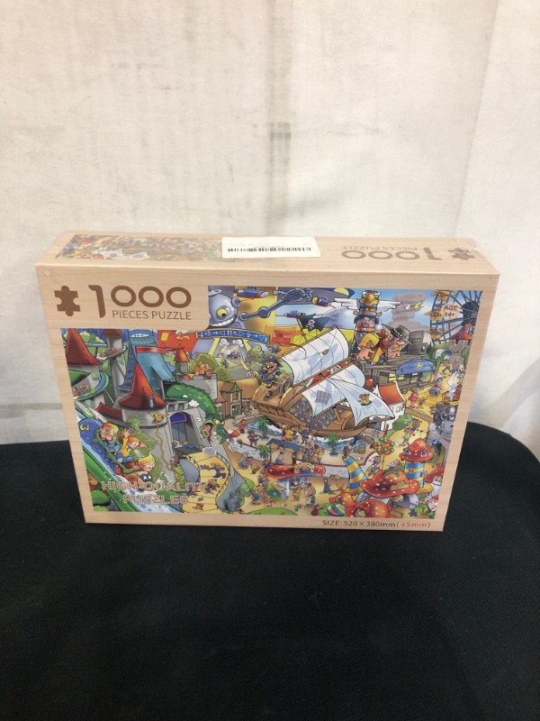 Photo 1 of 1000 Pieces Puzzle of Adult, Amusement Park, Wooden Puzzle 20.5 X 15 inch?52 X 38cm?
