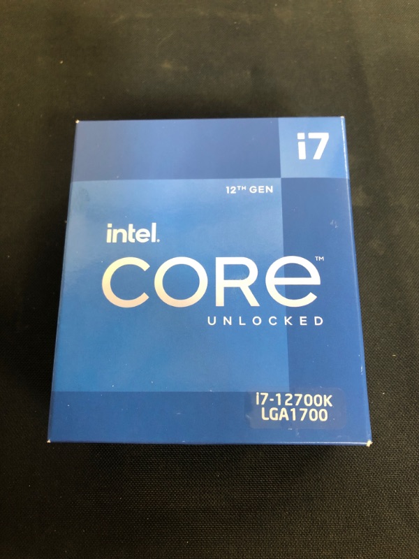 Photo 2 of Intel Core i7-12700K Desktop Processor 12 (8P+4E) Cores up to 5.0 GHz Unlocked  LGA1700 600 Series Chipset 125W
