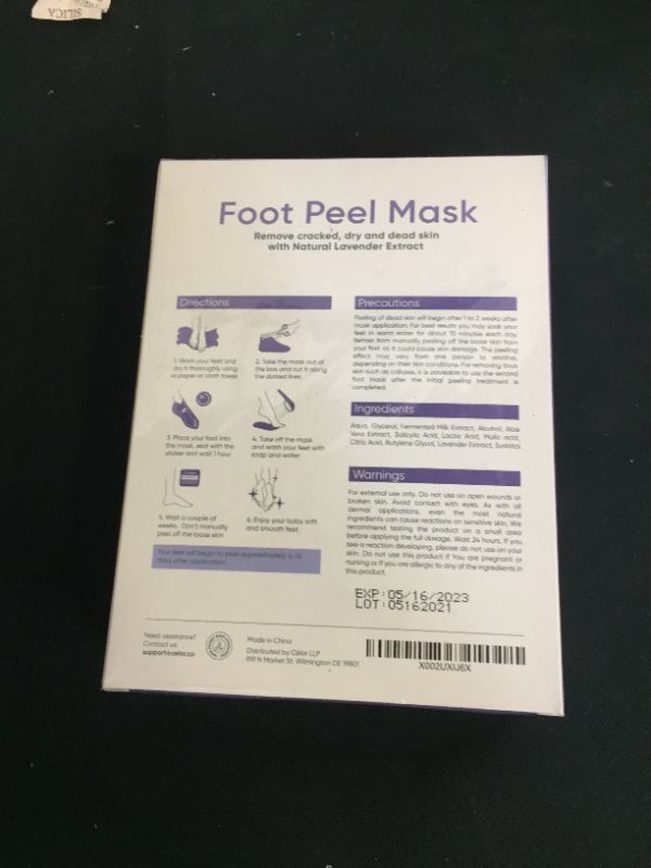 Photo 3 of ??Foot Peel Mask ( 5Pairs) - Foot Mask for Baby soft skin - Remove Dead Skin | Foot Spa Foot Care for women Peel Mask with Lavender and Aloe Vera Gel for Men and Women Feet Peeling Mask Exfoliating (FACTORY SEALED)