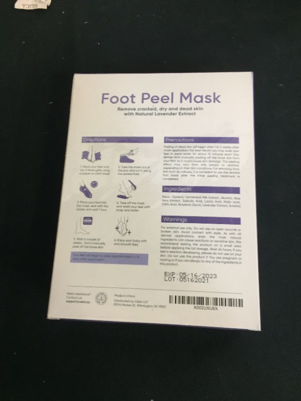 Photo 2 of ??Foot Peel Mask ( 5Pairs) - Foot Mask for Baby soft skin - Remove Dead Skin | Foot Spa Foot Care for women Peel Mask with Lavender and Aloe Vera Gel for Men and Women Feet Peeling Mask Exfoliating (FACTORY SEALED)