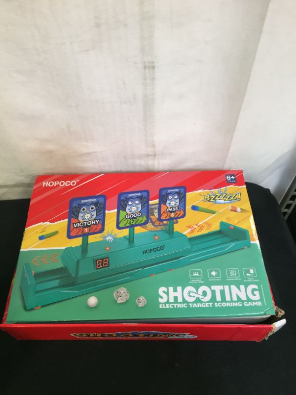 Photo 3 of HOPOCO Shooting Targets for Nerf Guns - Electric Scoring Auto Reset Digital Targets - Intelligent Light Sound Effect & Two Game Modes-Ideal Gift Toy for Kids-Boys & Girls
