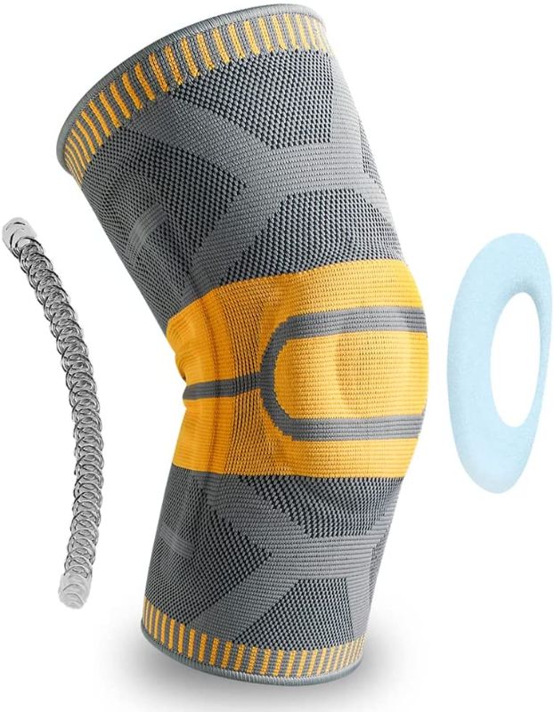 Photo 1 of Knee Brace, Knee Compression Sleeves Men, Knee Support for Running, Biking, Basketball Sports - Medical Grade Knee Braces for Knee Pain Women, ACL, Meniscus Tear, Joint Pain Relief and Injury Recovery
 SIZE XL 