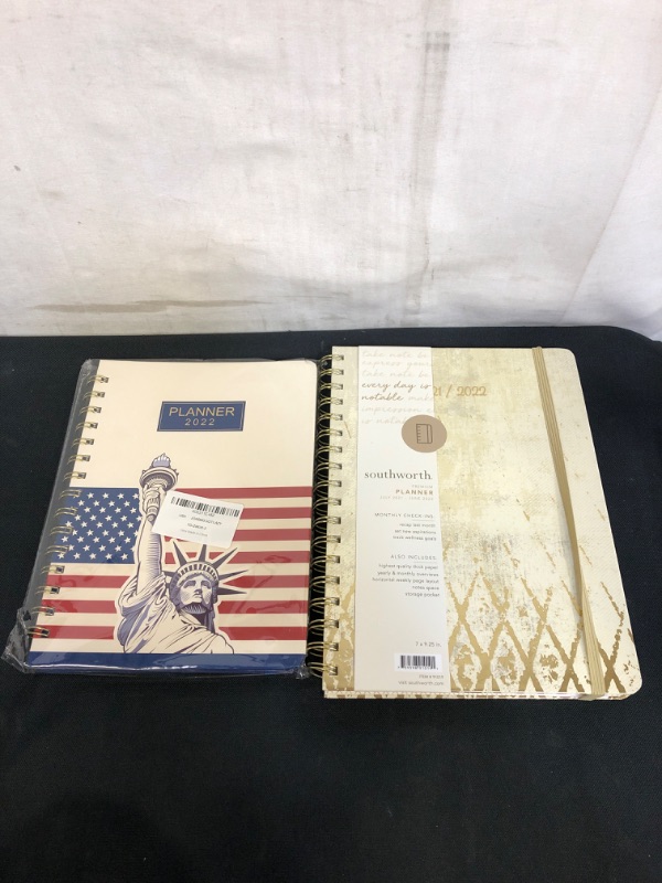 Photo 1 of 2PC LOT, 2021-2022 CALENDER PLANNERS