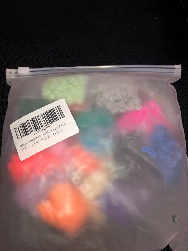 Photo 1 of 4800pc Clay Beads for Jewelry Making Flat Round Polymer Beads Bracelet Making Clay Spacer Beads DIY Necklace Earring Crafts
