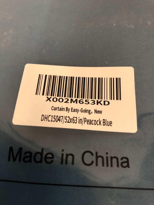 Photo 3 of Easy-Going Blackout Curtains for Bedroom, Solid Thermal Insulated Grommet and Noise Reduction Window Drapes, Room Darkening Curtains for Living Room, 2 Panels(52x63 in,Peacock Blue)
