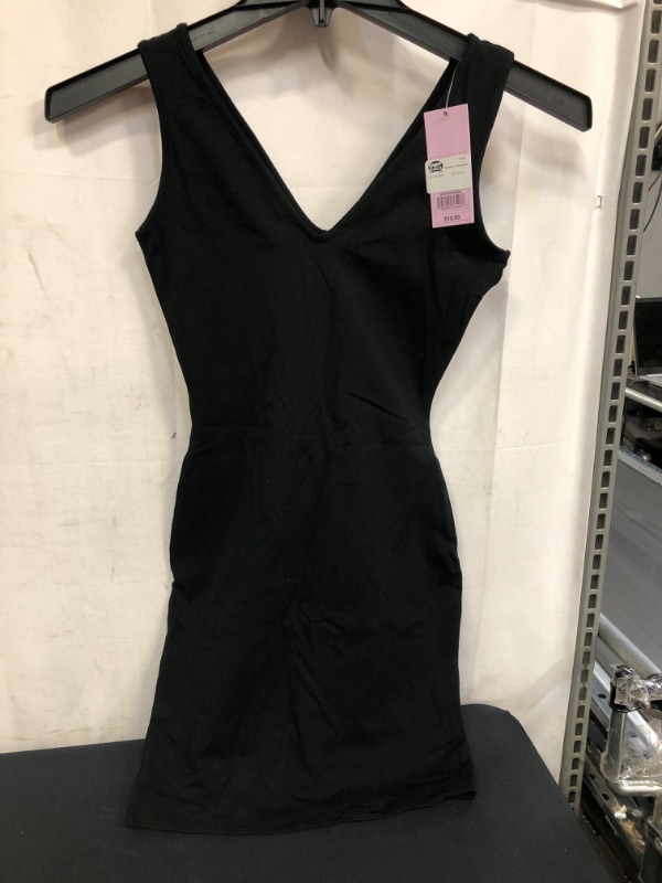 Photo 1 of WOMEN'S TANK DRESS, BLACK, SIZE S 