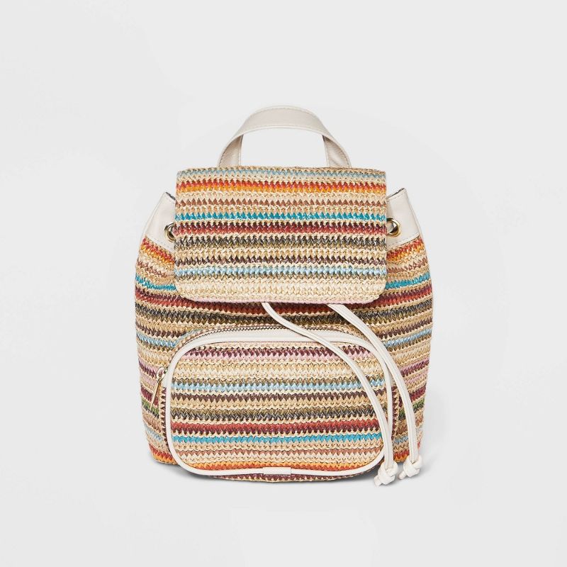 Photo 1 of Striped Mini Flap Backpack - Wild Fable™
