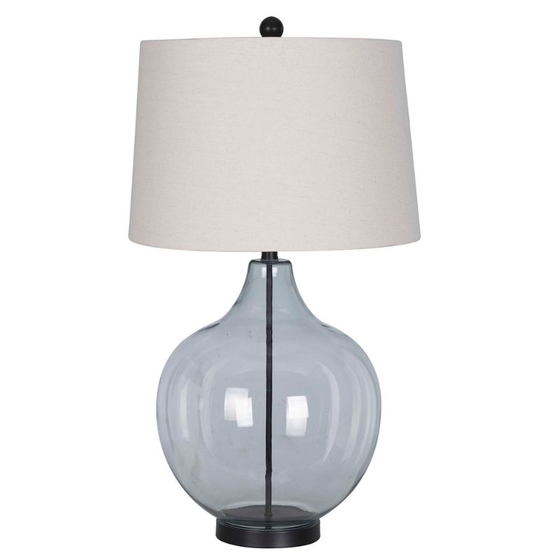 Photo 1 of Figural Glass Statement Desk Lamp (Includes LED Light Bulb) Clear - Threshold™
