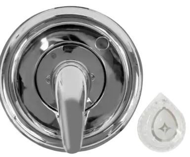 Photo 1 of 1-Handle Valve Trim Kit in Chrome for MOEN Tub/Shower Faucets (Valve Not Included)
