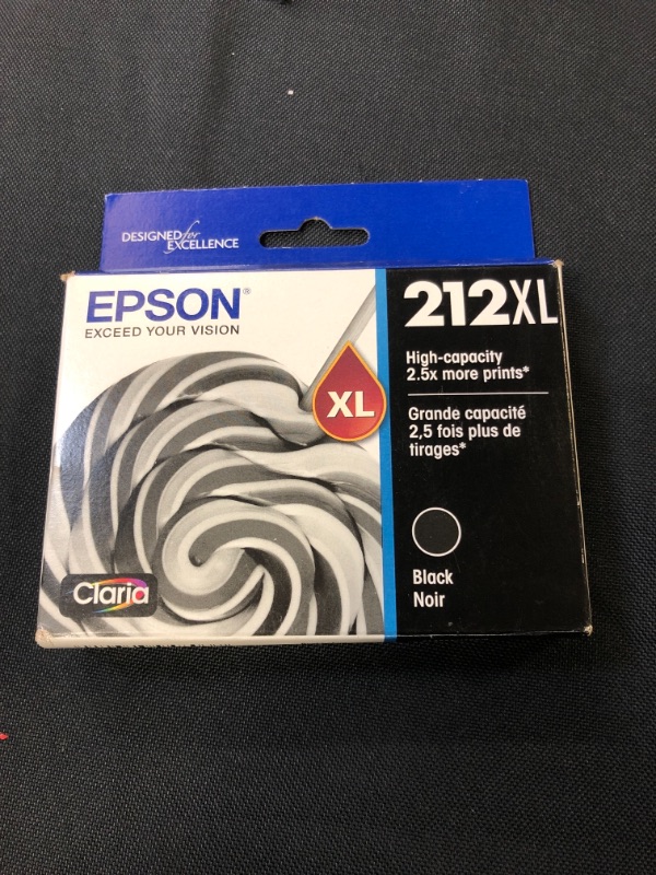 Photo 2 of EPSON T212 Claria -Ink High Capacity Black -Cartridge (T212XL120-S) for select Epson Expression and WorkForce Printers
