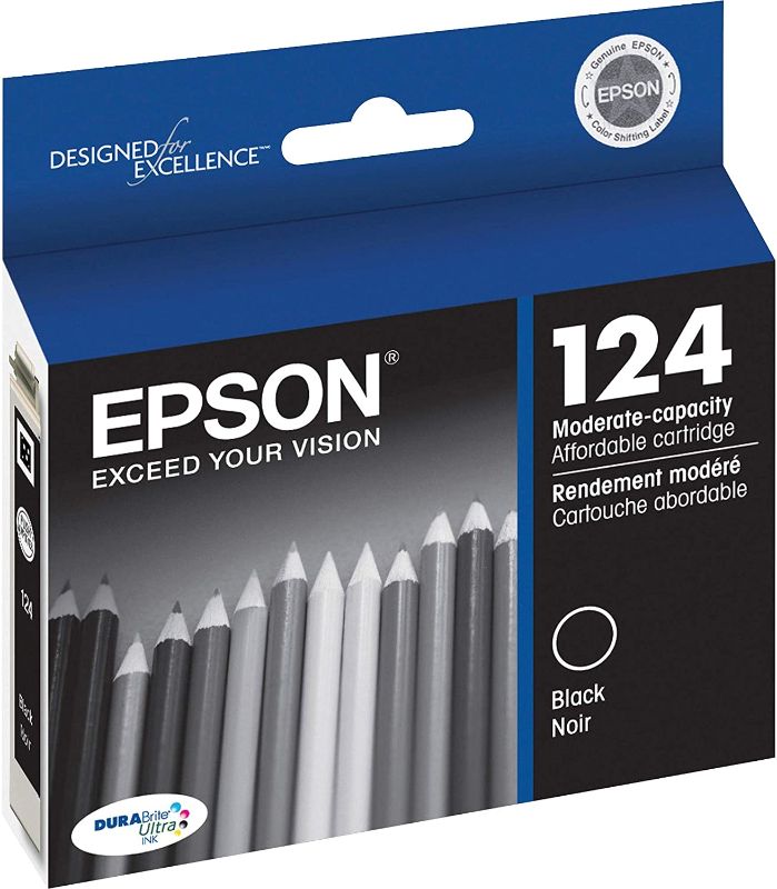 Photo 1 of Epson T124120-S DURABrite Ultra Black Moderate Capacity Cartridge Ink
