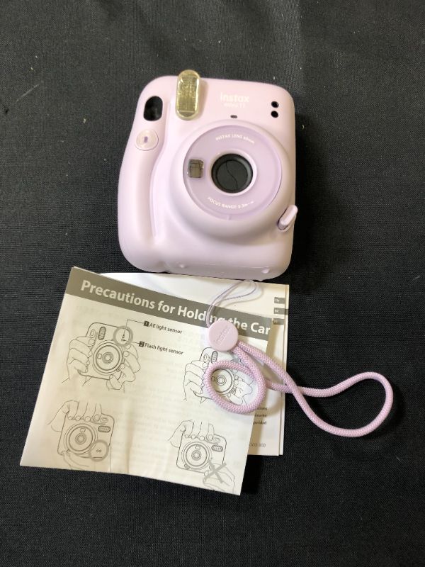 Photo 2 of Fujifilm Instax Mini 11 Camera - Lilac Purple - MISSING BUTTON SEE PHOTOS
