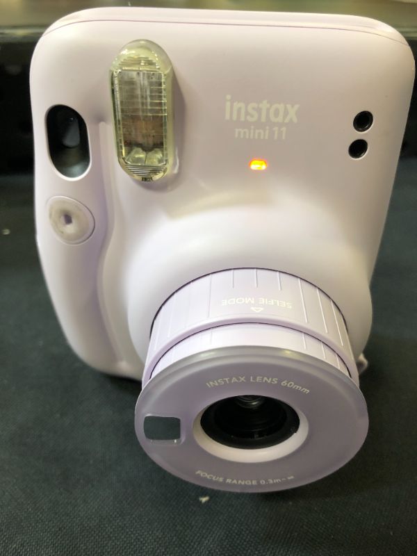 Photo 1 of Fujifilm Instax Mini 11 Camera - Lilac Purple - MISSING BUTTON SEE PHOTOS
