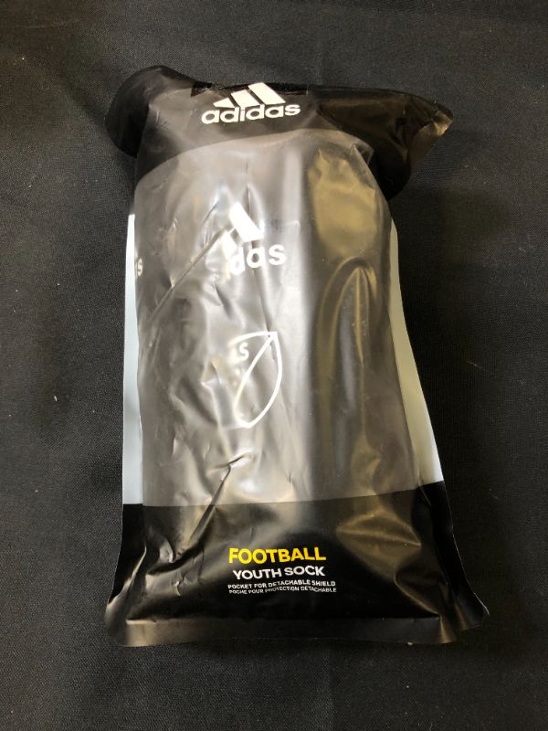 Photo 2 of Adidas MLS Young Pro Sock Guard - Black/White L
