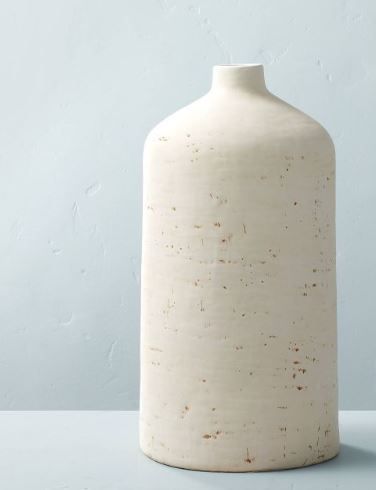 Photo 1 of Distressed Ceramic Vase Natural White - Hearth & Hand™ with Magnolia
-Size
16"