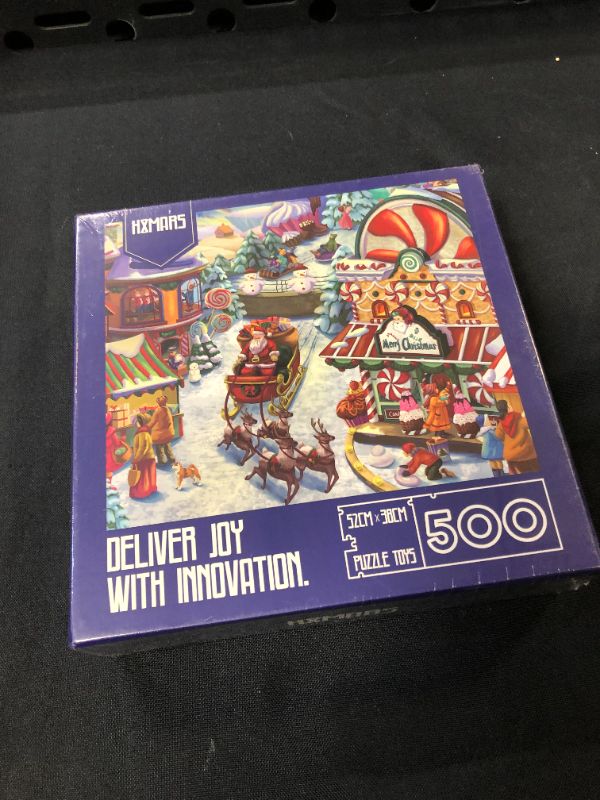 Photo 1 of 500 PIECE Jigsaw Puzzle Deliver Joy with Innovation
