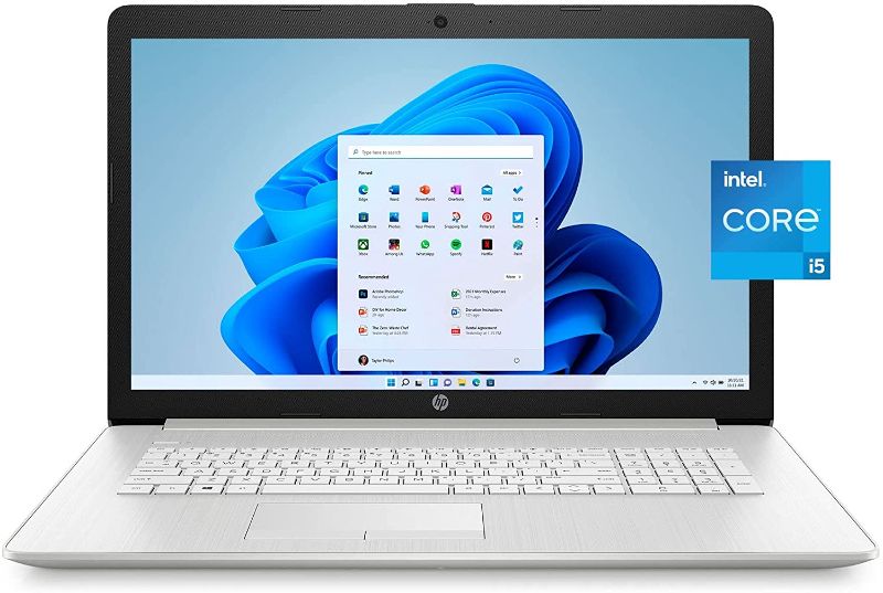 Photo 1 of New 2022 HP 17.3" FHD IPS Display, 11th Gen Intel Core i5-1135G7(Beats i7-8500), Windows 11 Home, 8GB RAM, 512GB SSD, Wi-Fi 5, Bluetooth, HDMI, Webcam